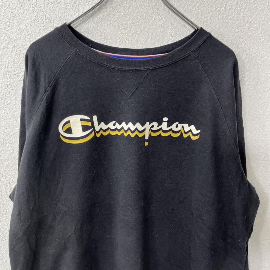 Champion ロゴスウェット トレーナー 2XL ブラック チャンピオン 