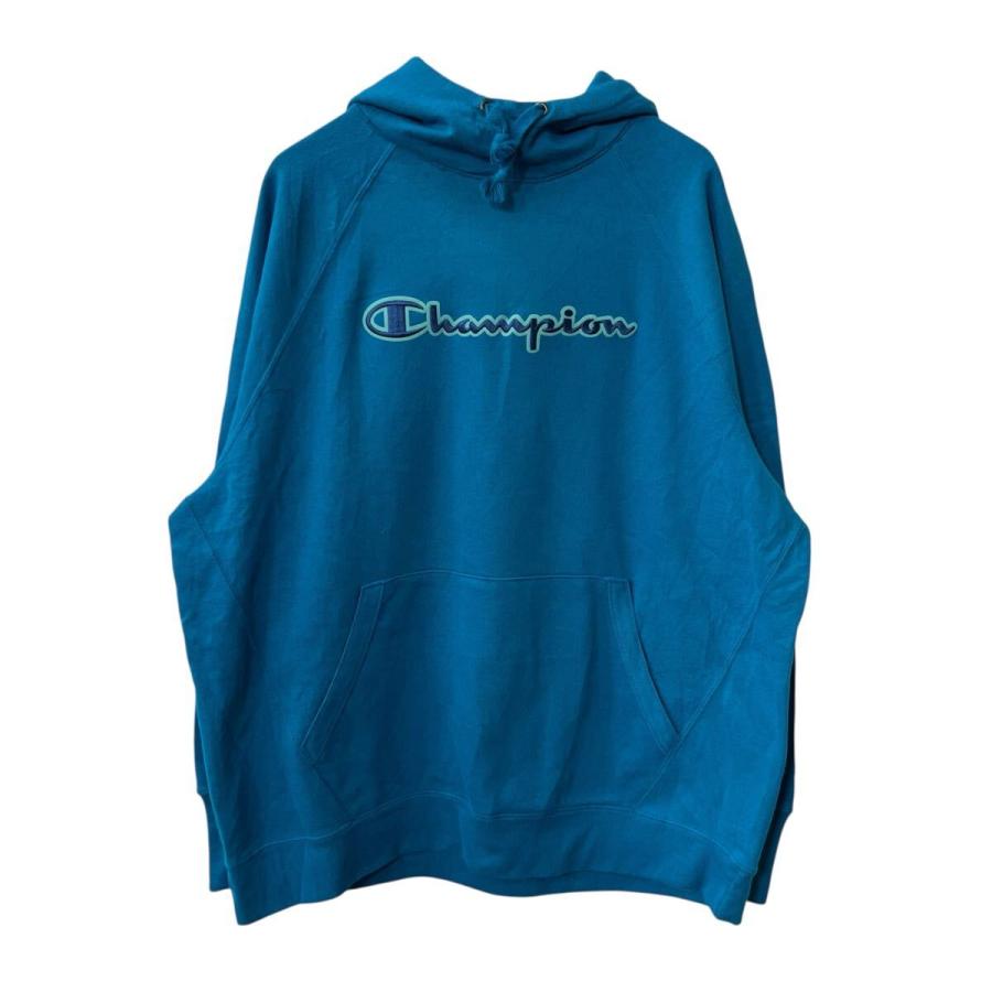 Champion ロゴスウェット パーカー 2XL ライトブルー チャンピオン 