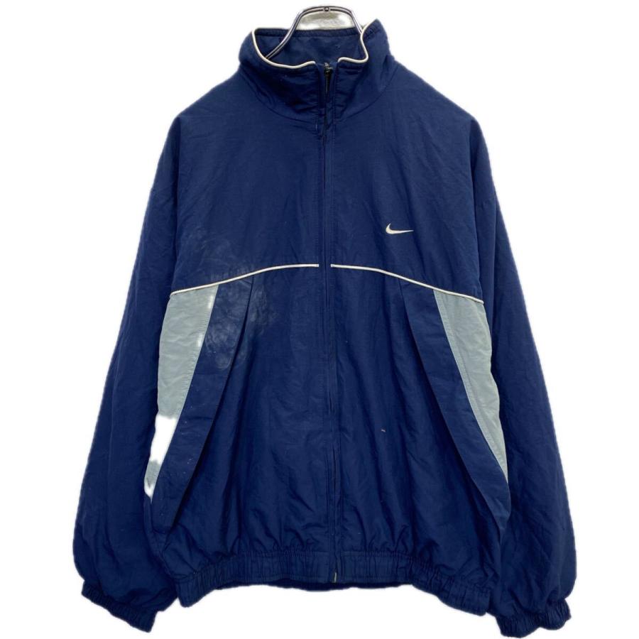 NIKE ジップアップ ジャケット S ネイビー ナイキ バックロゴ スポーツ 