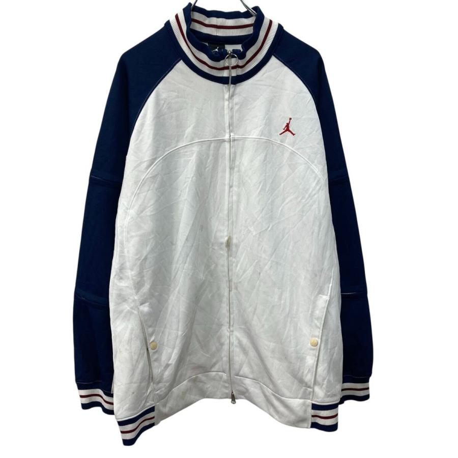 JORDAN ロゴジャージ XL マルチカラー ホワイト×ネイビー×ワインレッド