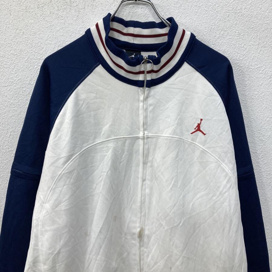 JORDAN ロゴジャージ XL マルチカラー ホワイト×ネイビー×ワインレッド 