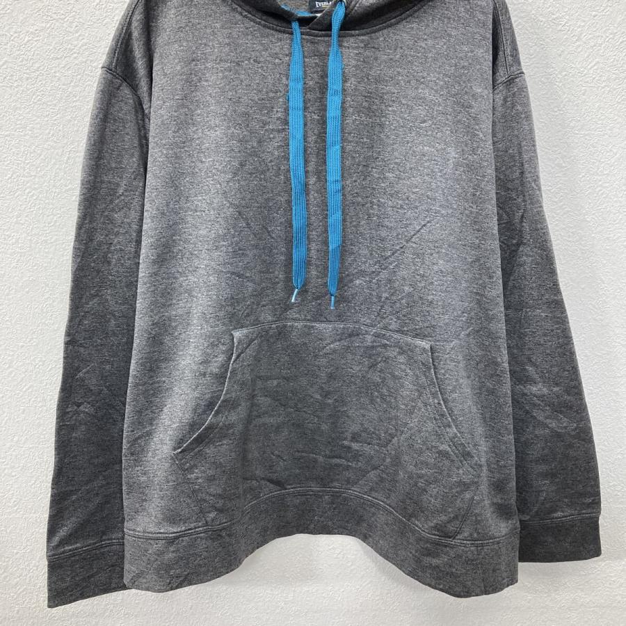 EVERLAST 無地 スウェット パーカー 2XL チャコールグレー 