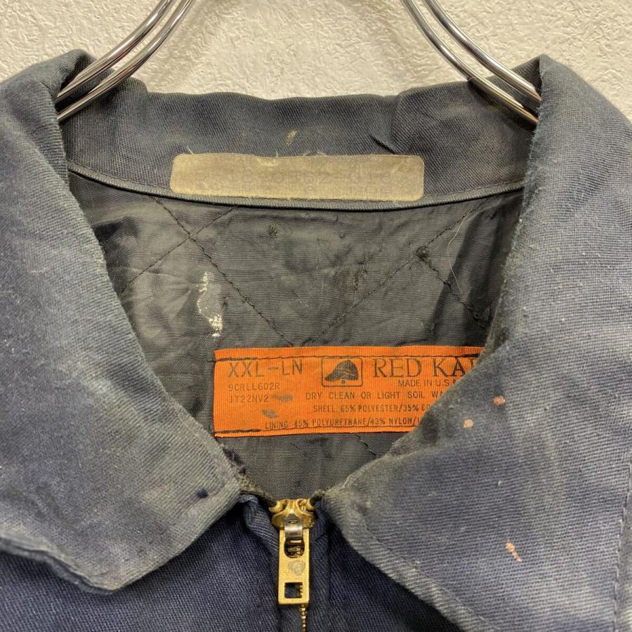 アメリカ古着　レッドキャップ　ワークジャケット　チェーンステッチ　レア 古着 80年代 レッドキャップ Red kap 中綿入り ワークジャケット USA製