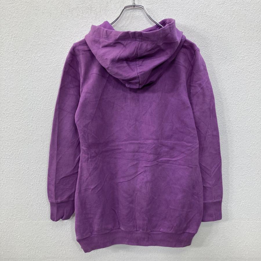 adidas レディース ロゴプリント スウェット パーカー XS パープル