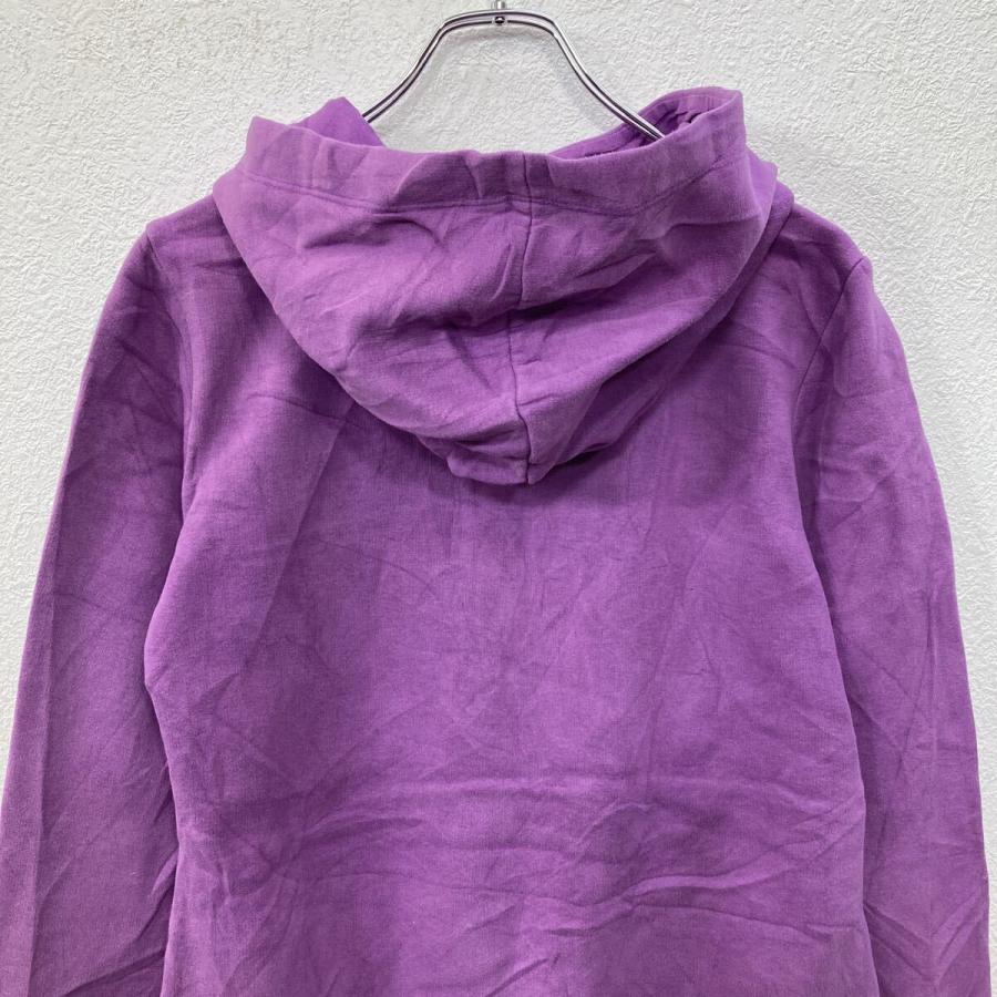 adidas レディース ロゴプリント スウェット パーカー XS パープル