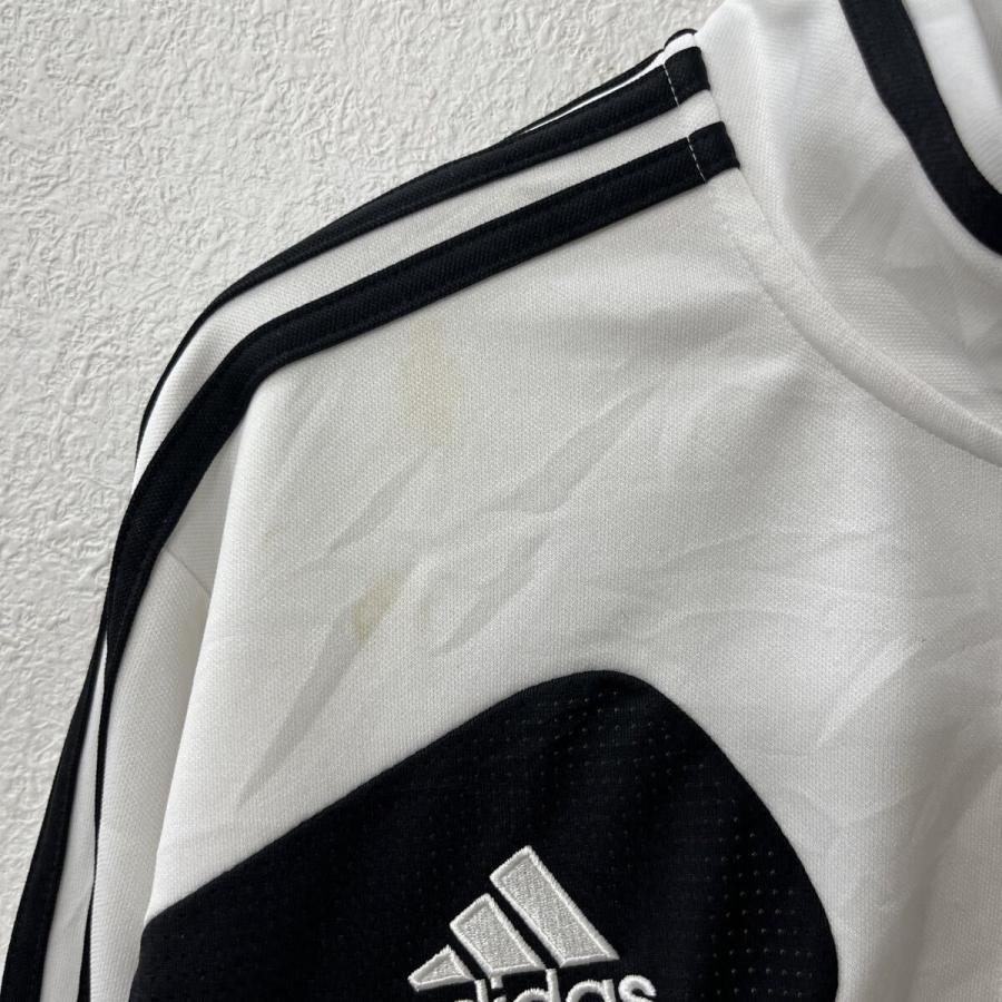 adidas ジャージ L ホワイト アディダス ジップアップ ロゴ スリー