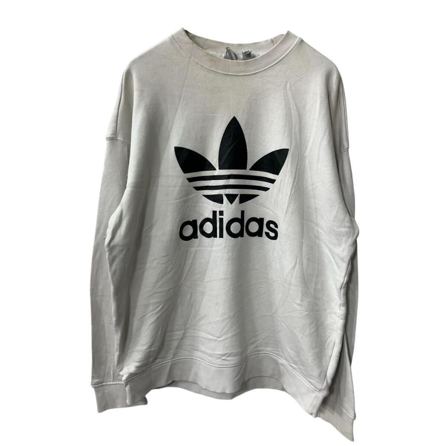 adidas ロゴスウェット トレーナー M ホワイト アディダス スウェット
