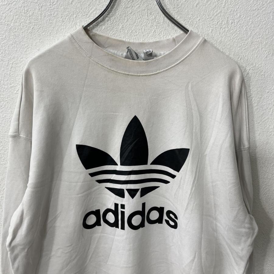 adidas ロゴスウェット トレーナー M ホワイト アディダス スウェット
