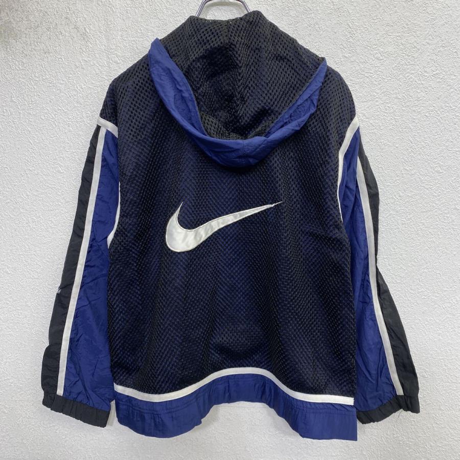 NIKE ジップアップ ナイロンジャケット M ネイビー ブラック ナイキ