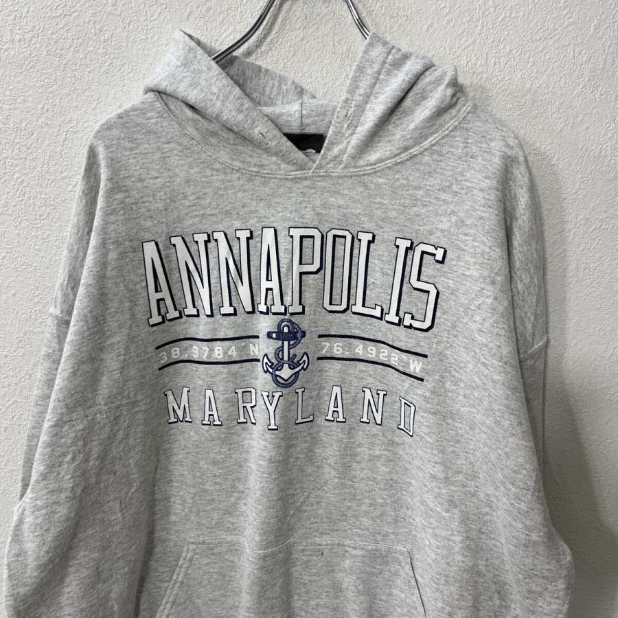 MV SPORT ロゴスウェット パーカー XL グレー フーディー プルオーバー