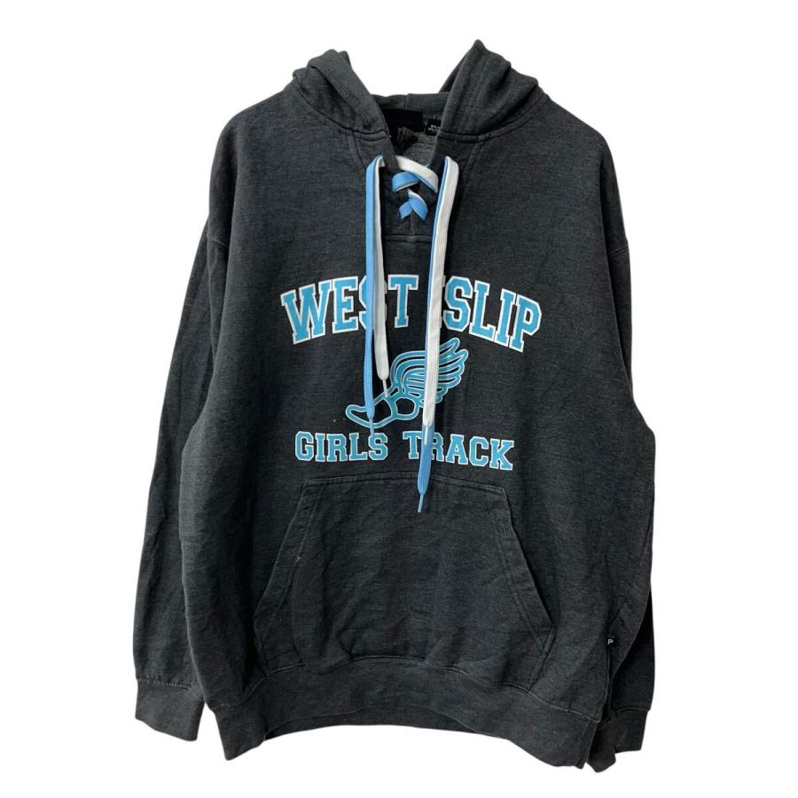 Pennant ロゴスウェット パーカー M グレー ペナント フーディー プル