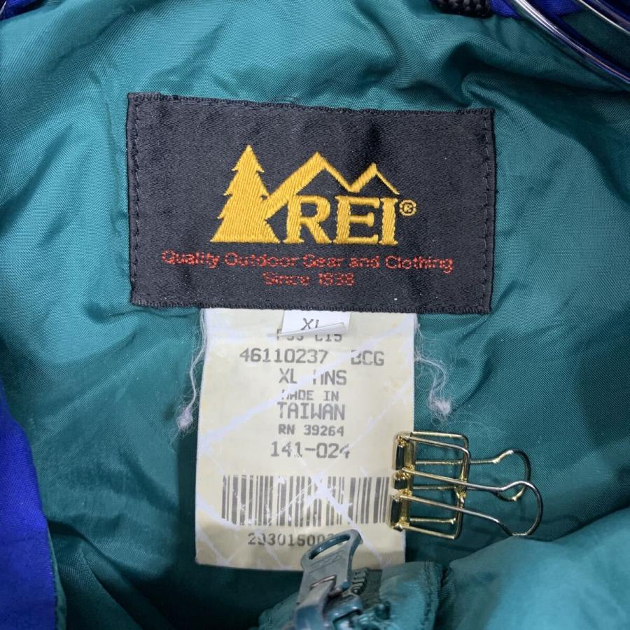 REI ジャケット XL ブルー レイ ジップアップ ダブルジップ 90's 90