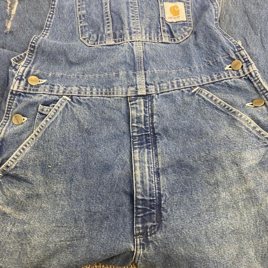 carhartt デニム オーバーオール W36 インディゴブルー カーハート