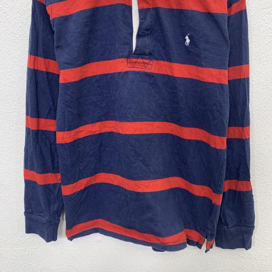 POLO RALPH LAUREN 長袖 ポロシャツ L キッズ 150〜 ネイビー レッド