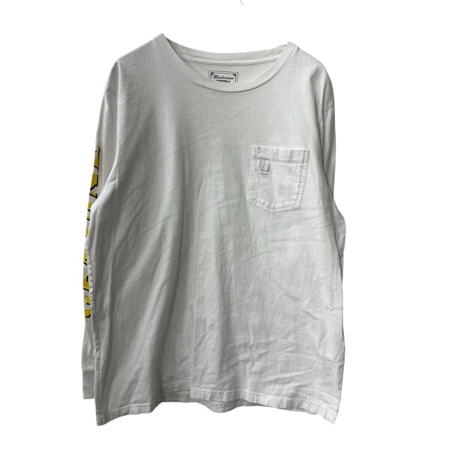Budweiser BEENTRILL 長袖 プリントTシャツ M ホワイト バドワイザー 