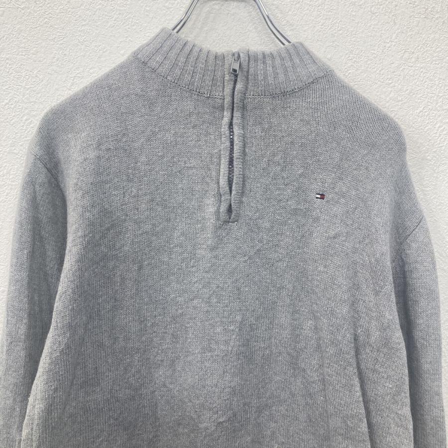 TOMMY HILFIGER コットンニット セーター XL グレー トミー 