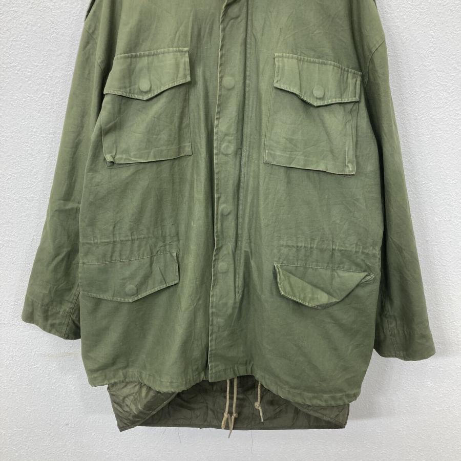 ミリタリージャケット XL〜 オリーブ ジップアップ スナップボタン 