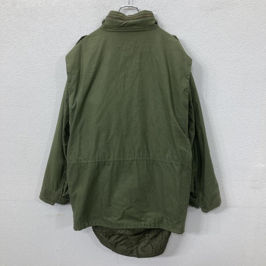 ミリタリージャケット XL〜 オリーブ ジップアップ スナップボタン