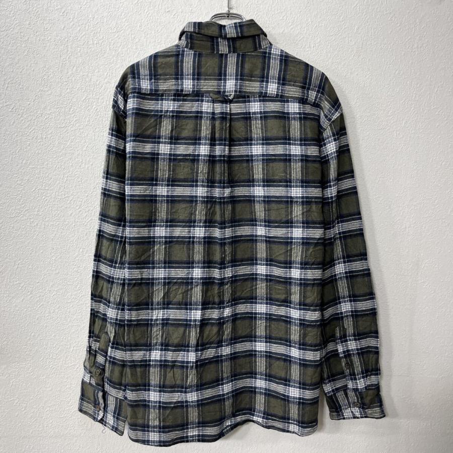 Jachs 長袖 ネルシャツ 2XL カーキ マルチカラー チェック柄 胸
