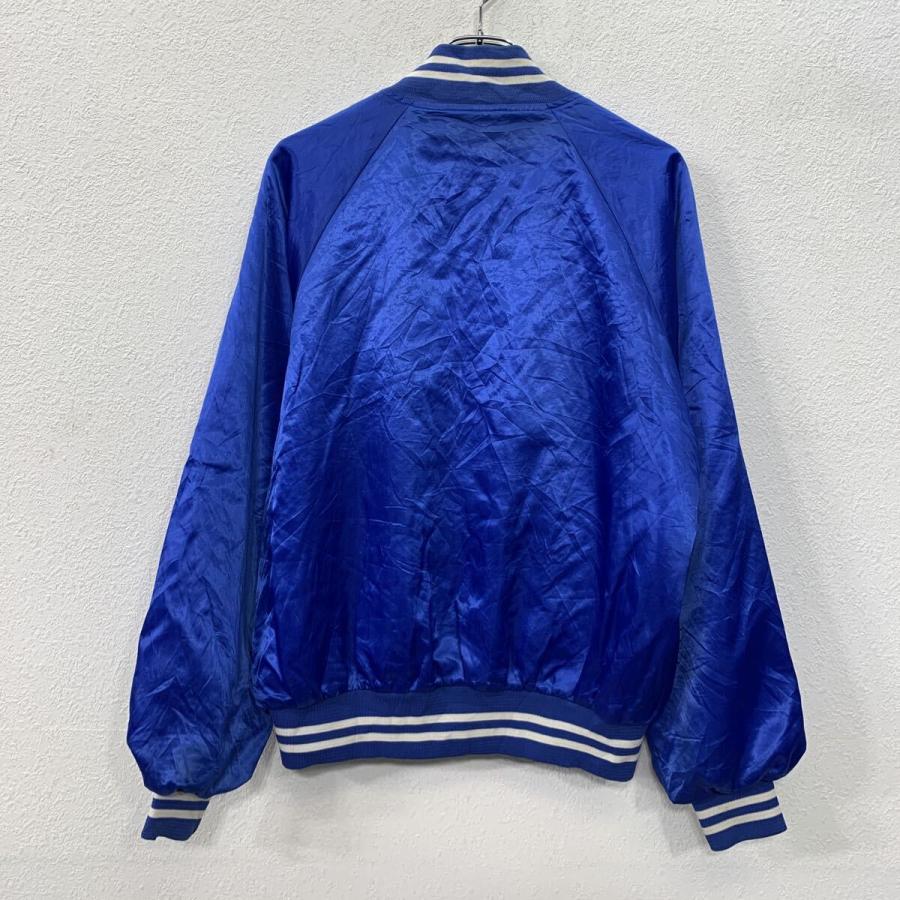 made in usa製　スタジアム　ジャケット スタジアムジャケット MEDIUM ブルー ホワイト スナップボタン