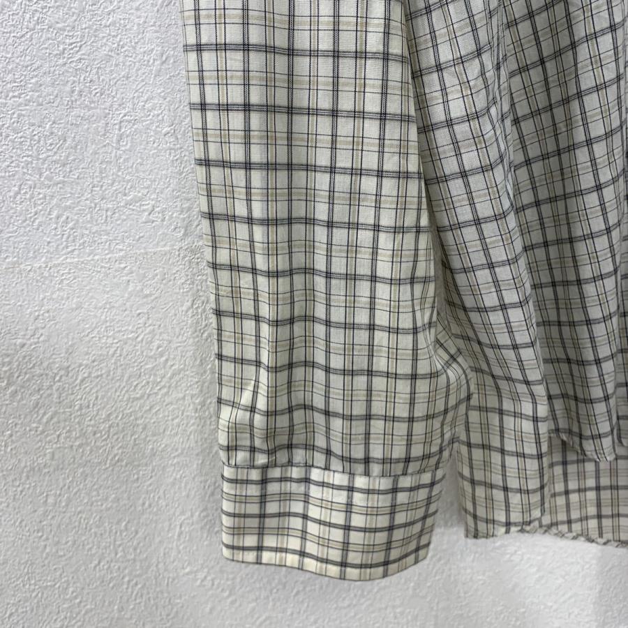 ARROW 長袖 チェックシャツ XL ホワイト マルチカラー アロー ボタン