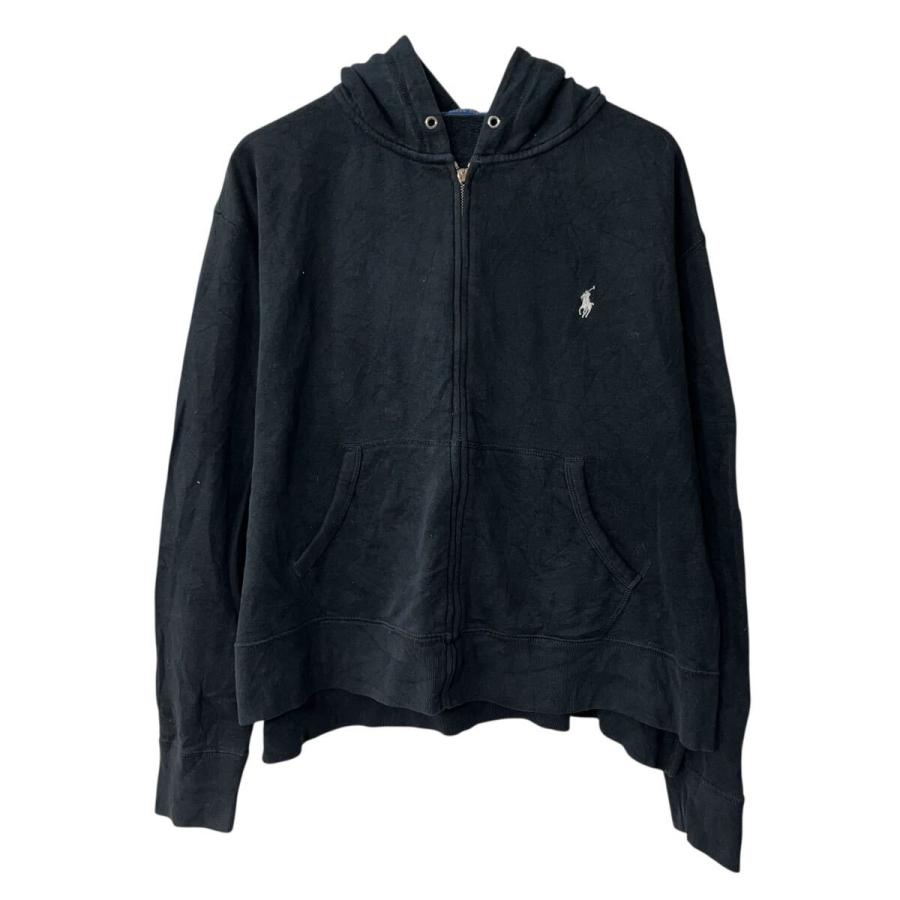 POLO RALPH LAUREN ロゴスウェット パーカー XL ブラック ポロラルフ