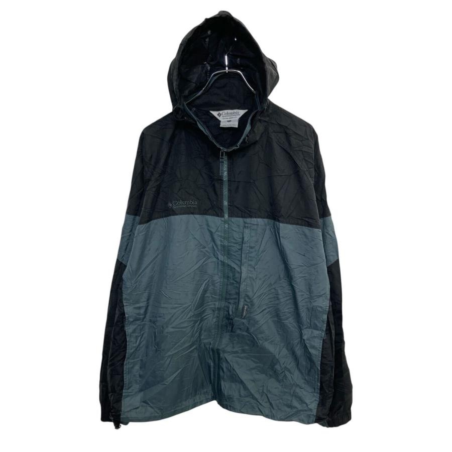 Columbia ジャケット XL ブラック ブルー系 コロンビア ジップアップ 