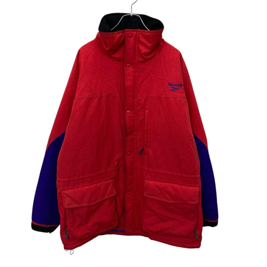 Reebok OUTDOOR 中綿ジャケット XL レッド パープル リーボック 