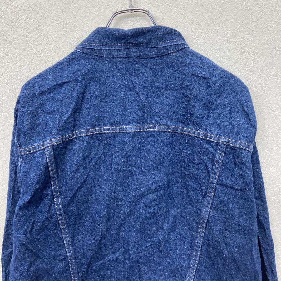 90s RUSTLER デニムジャケット XL インディゴブルー ラスラー ボタン