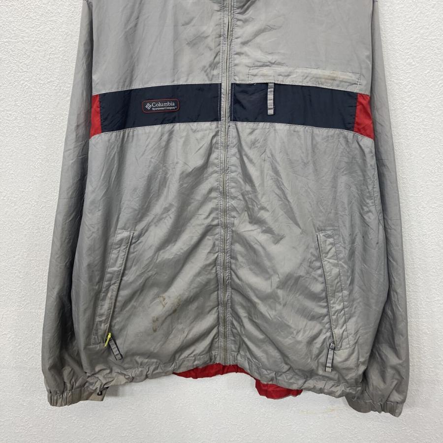 Columbia ナイロンジャケット L グレー コロンビア ジップアップ 