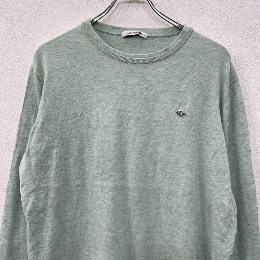 LACOSTE コットンニット セーター ラコステ S ミントグリーン プル 