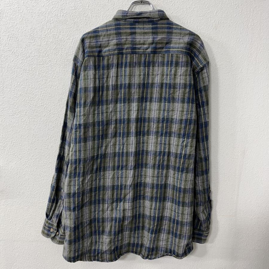 FIELD & STREAM 長袖 ネルシャツ XL グレー マルチカラー チェック柄
