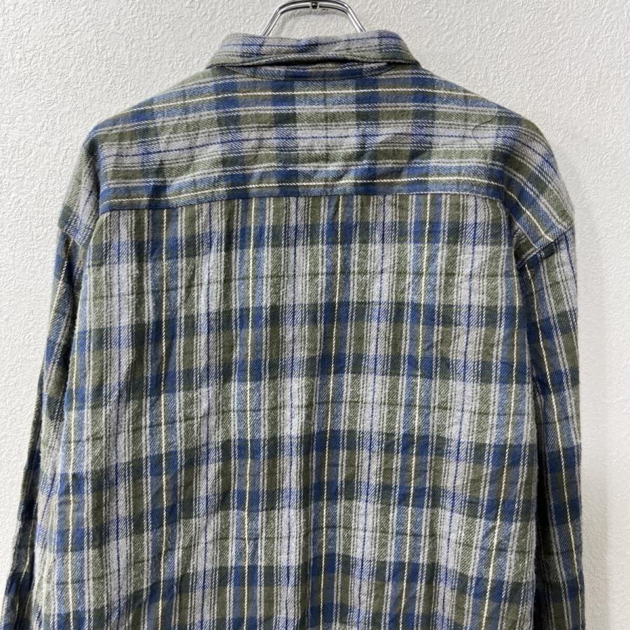 FIELD & STREAM 長袖 ネルシャツ XL グレー マルチカラー チェック柄