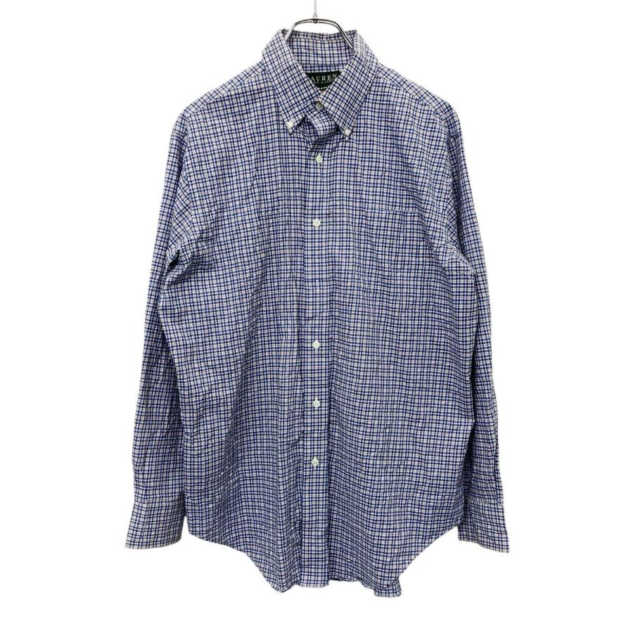 LAUREN RALPH 長袖 チェックシャツ 15 1/2 ブルーなど ローレンラルフ
