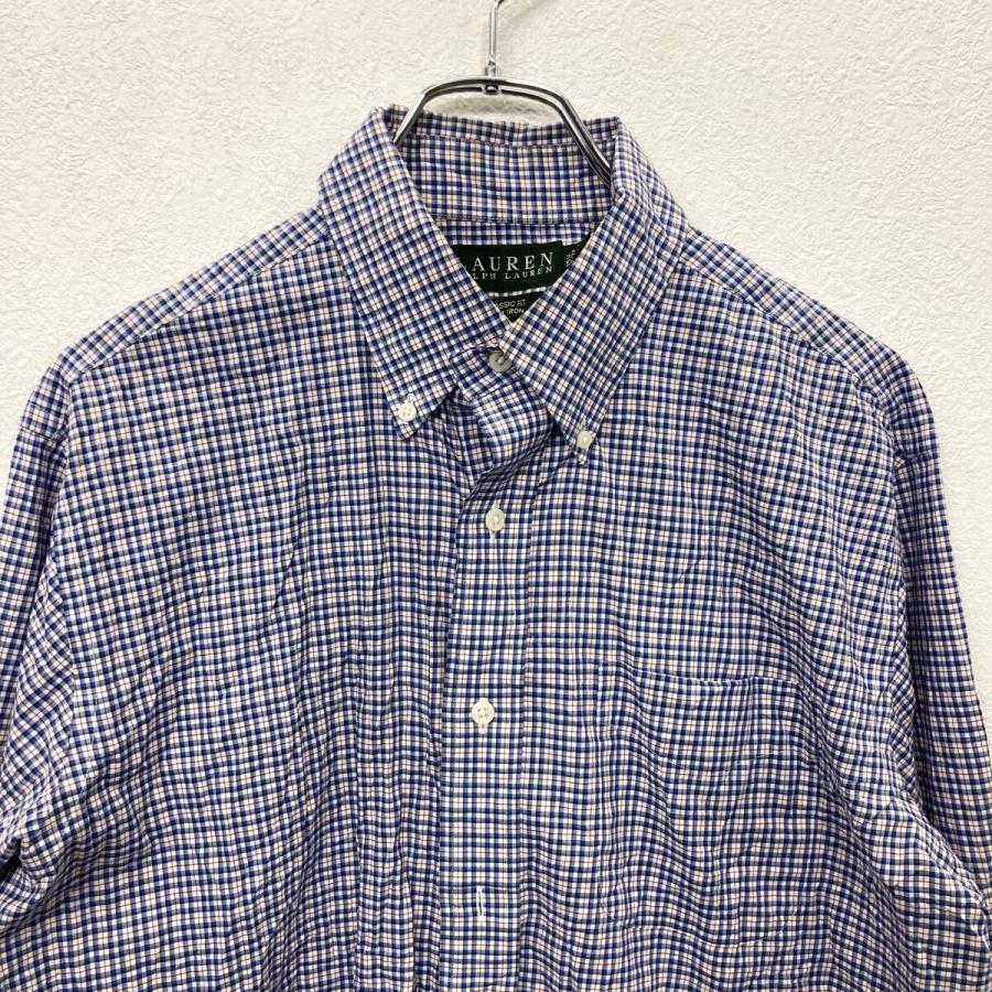 LAUREN RALPH 長袖 チェックシャツ 15 1/2 ブルーなど ローレンラルフ
