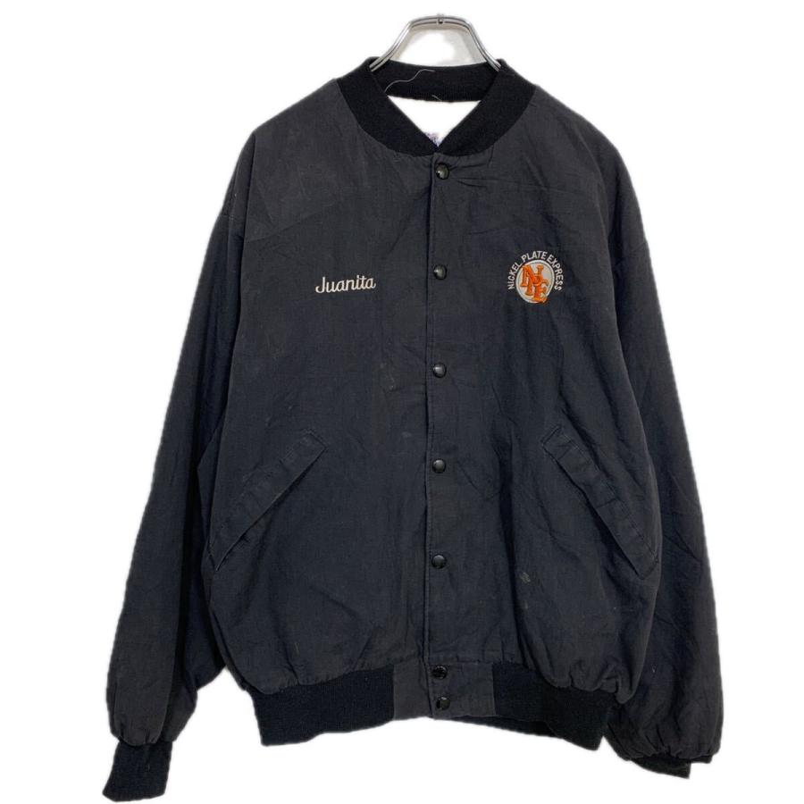 Dunbrooke ダンブローク ナイロン 薄手 USA製 スタジャン ブラック