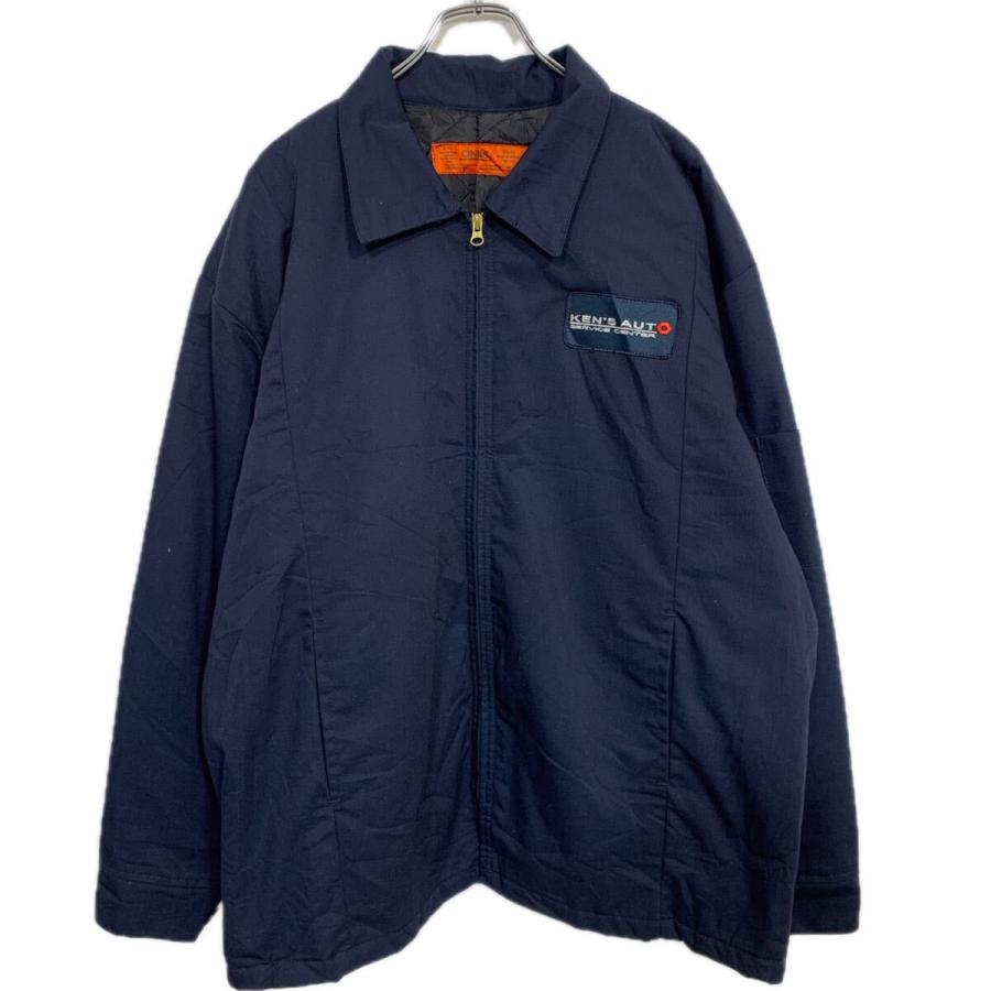 CINTAS ワークジャケット XL ネイビー シンタス 中綿 企業ロゴ 作業着