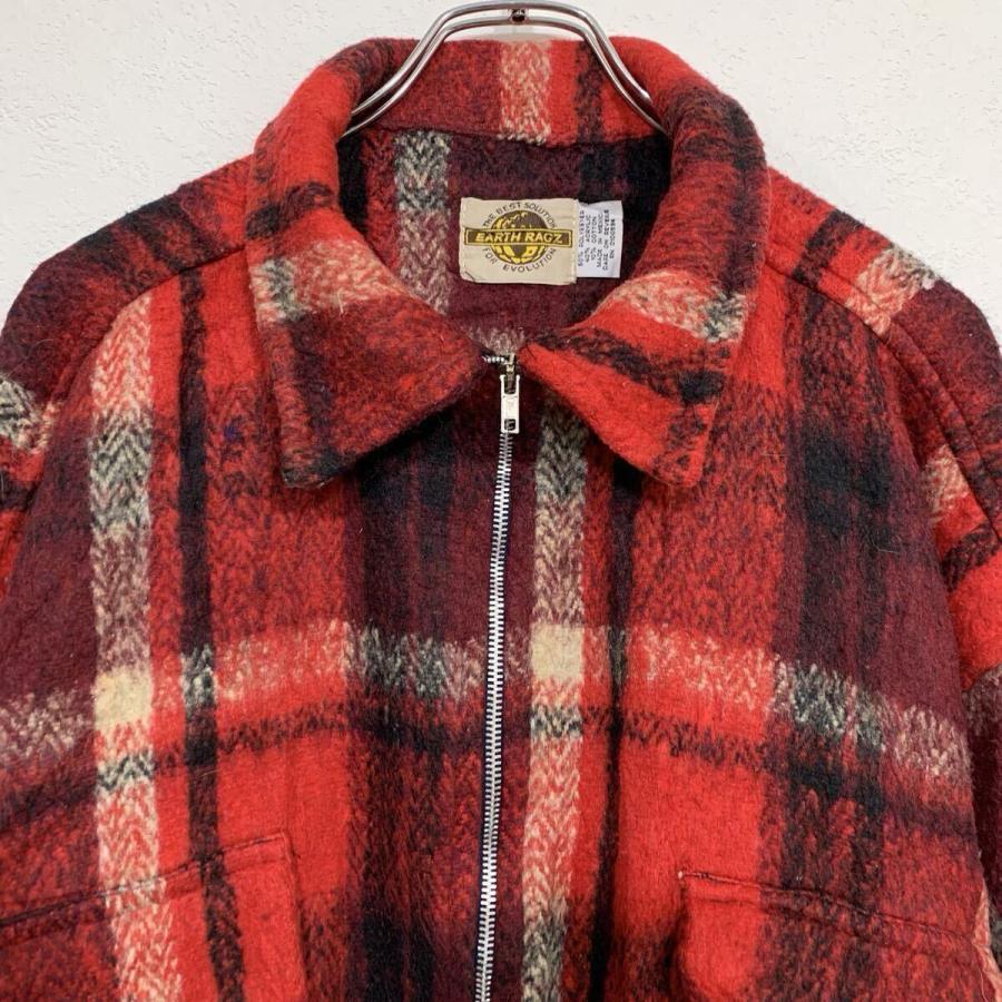 メキシコ製 EARTH RAGZ シャツジャケット 4XL〜 レッド ブラック