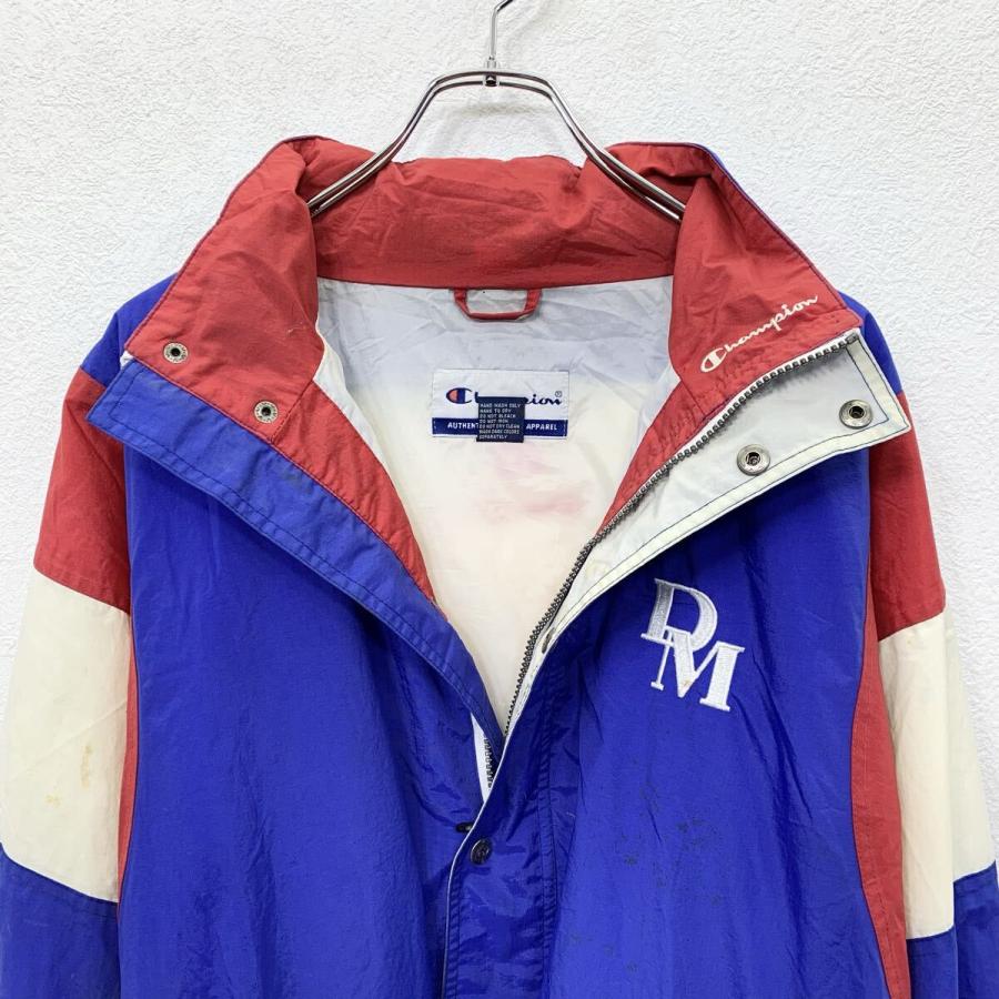 Champion ナイロンジャケット L ブルー・レッド・ホワイト