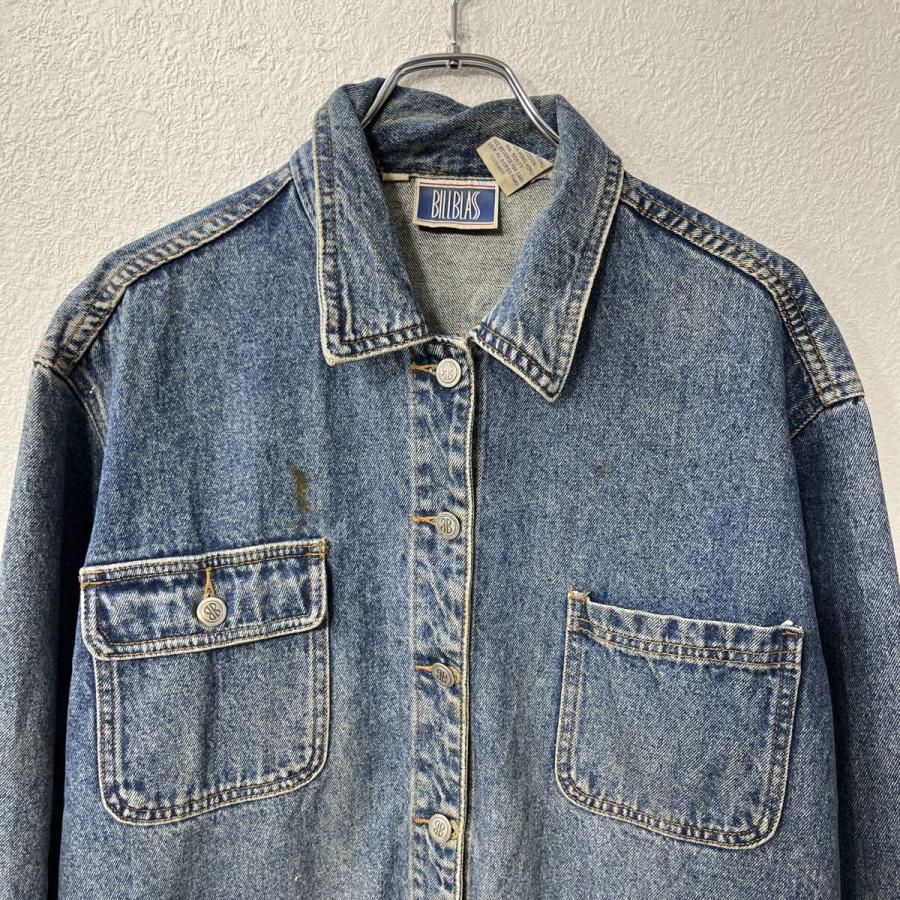 BILLBLASS デニムジャケット L インディゴブルー ボタン ポケット 