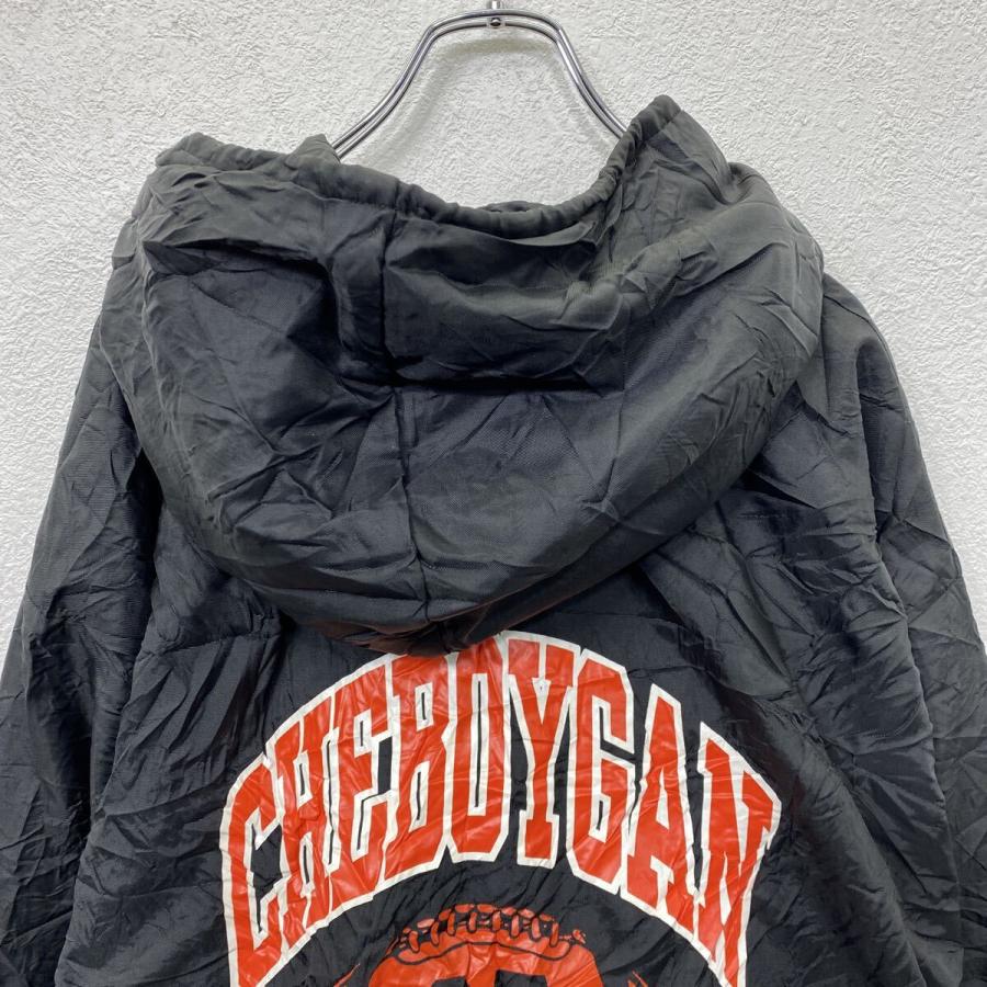 USA製 Johnny Mac's ナイロンジャケット XL ブラック バックプリント