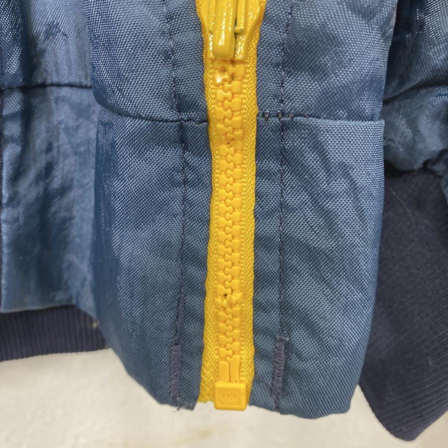 USA製 80〜90's Rennoc ナイロンジャケット XL ネイビー イエロー 切替