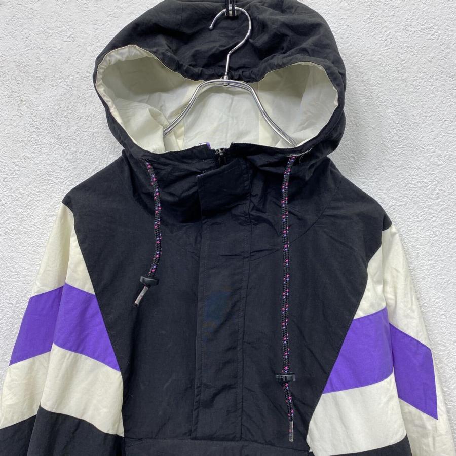 CB Sports ナイロン アノラックパーカー M ブラック パープル ホワイト 