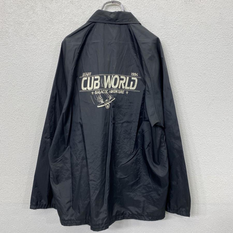 USA製 〜90's コーチジャケット XL ブラック 薄手 ナイロン バック