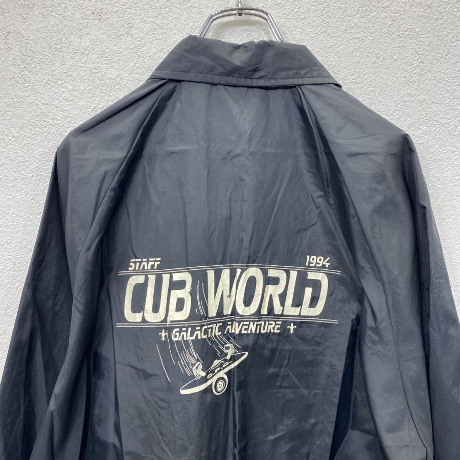 USA製 〜90's コーチジャケット XL ブラック 薄手 ナイロン バック