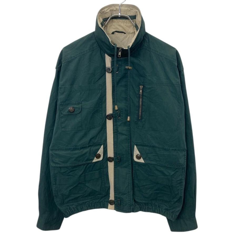 90s〜 GANT ジャケット M グリーン ホワイト ガント ジップアップ