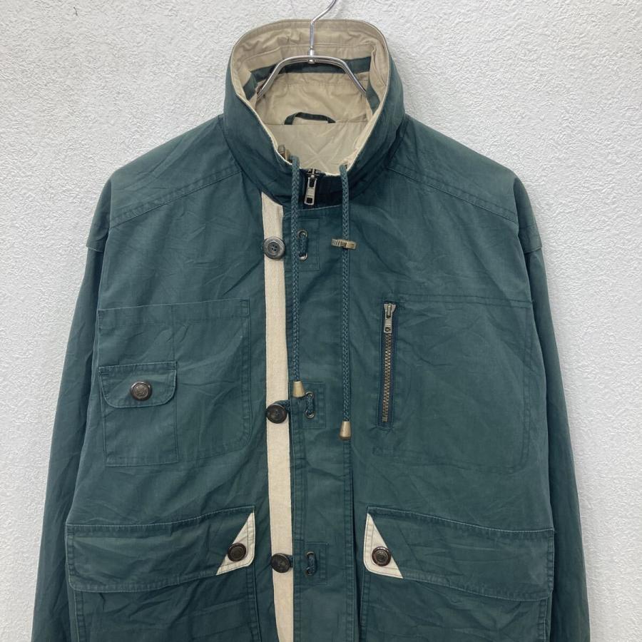 90s〜 GANT ジャケット M グリーン ホワイト ガント ジップアップ 