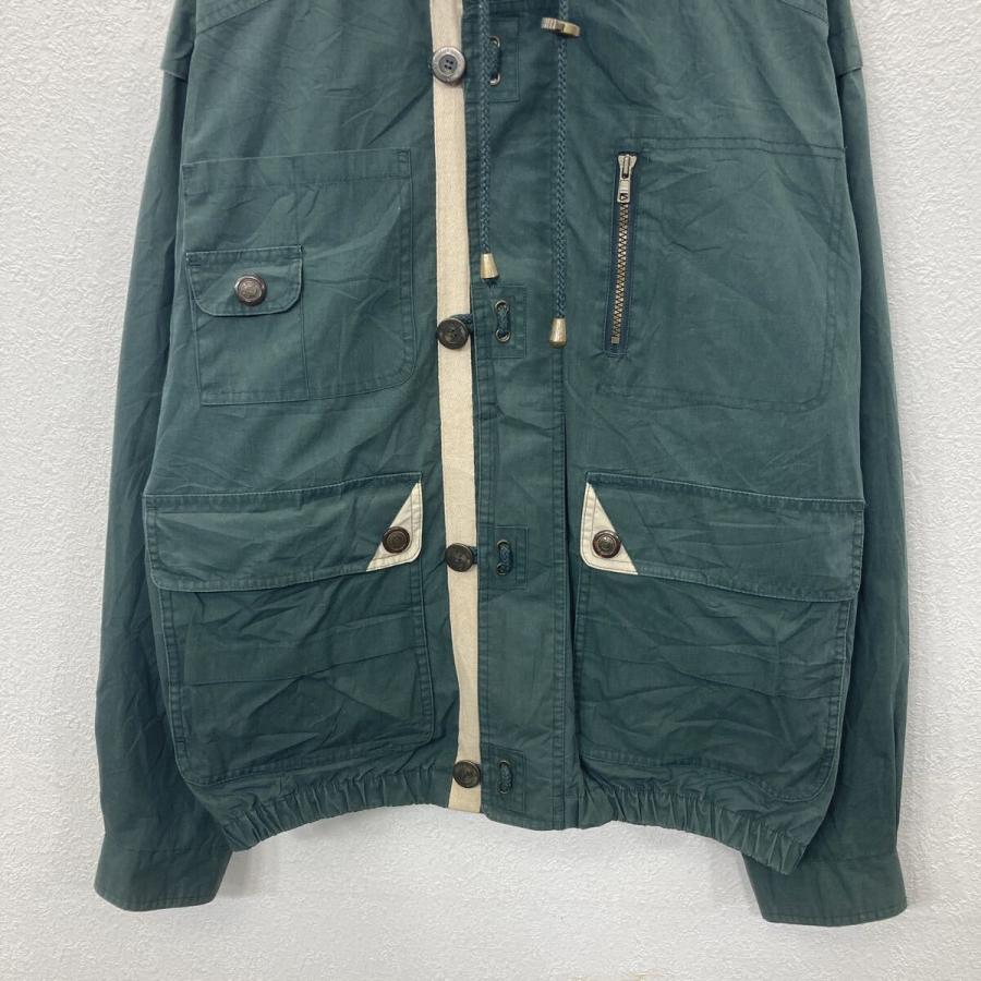 90s〜 GANT ジャケット M グリーン ホワイト ガント ジップアップ 