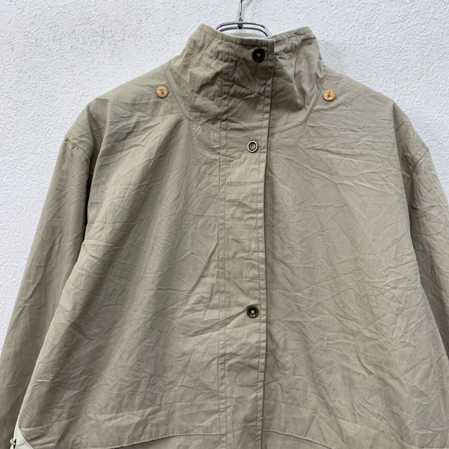 IZZI SPORT ジャケット M ベージュ スナップボタン 無地ジャケット 