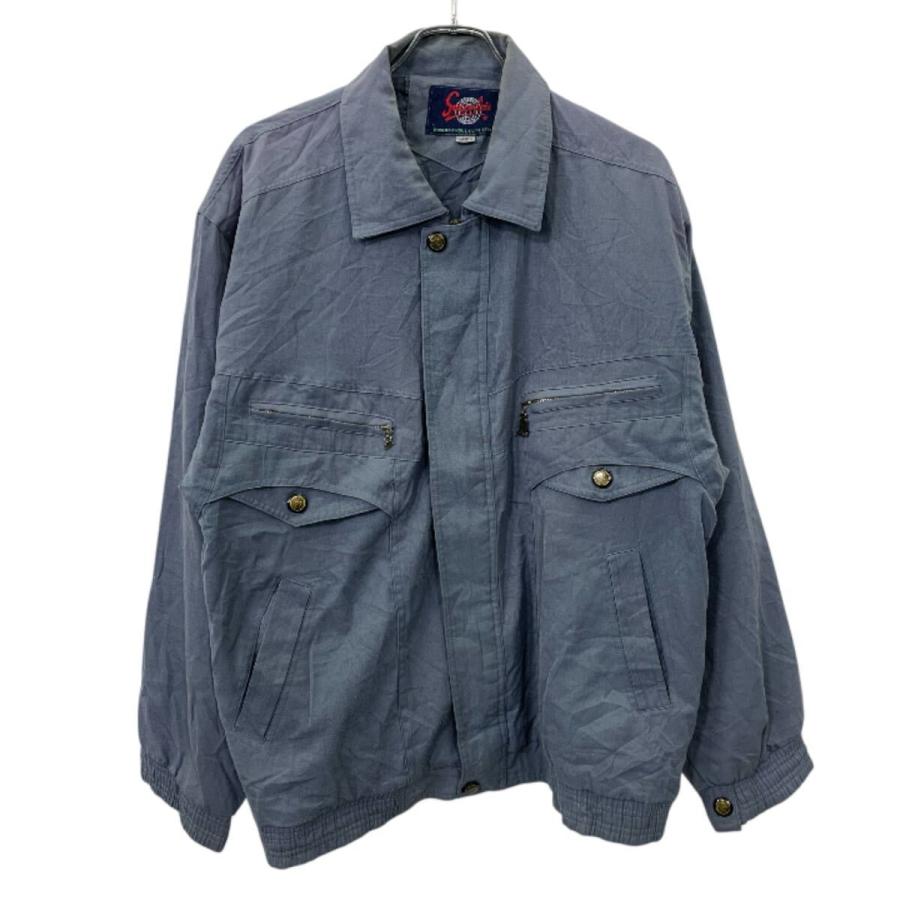 Succedeir ブルゾンジャケット 2XL グレー サクシーデ ジップアップ 